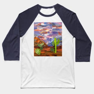 Cacti and Mountains in Arizona Baseball T-Shirt